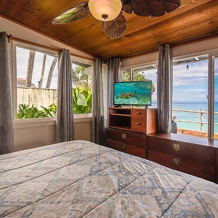 Hawaii Oceanfront Beach House Paradise On The Beach Family Activities Haleiwa Eksteriør bilde